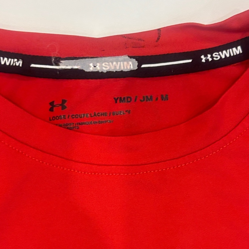 Under Armour Kids Red Rashguard - Picture 8 of 10